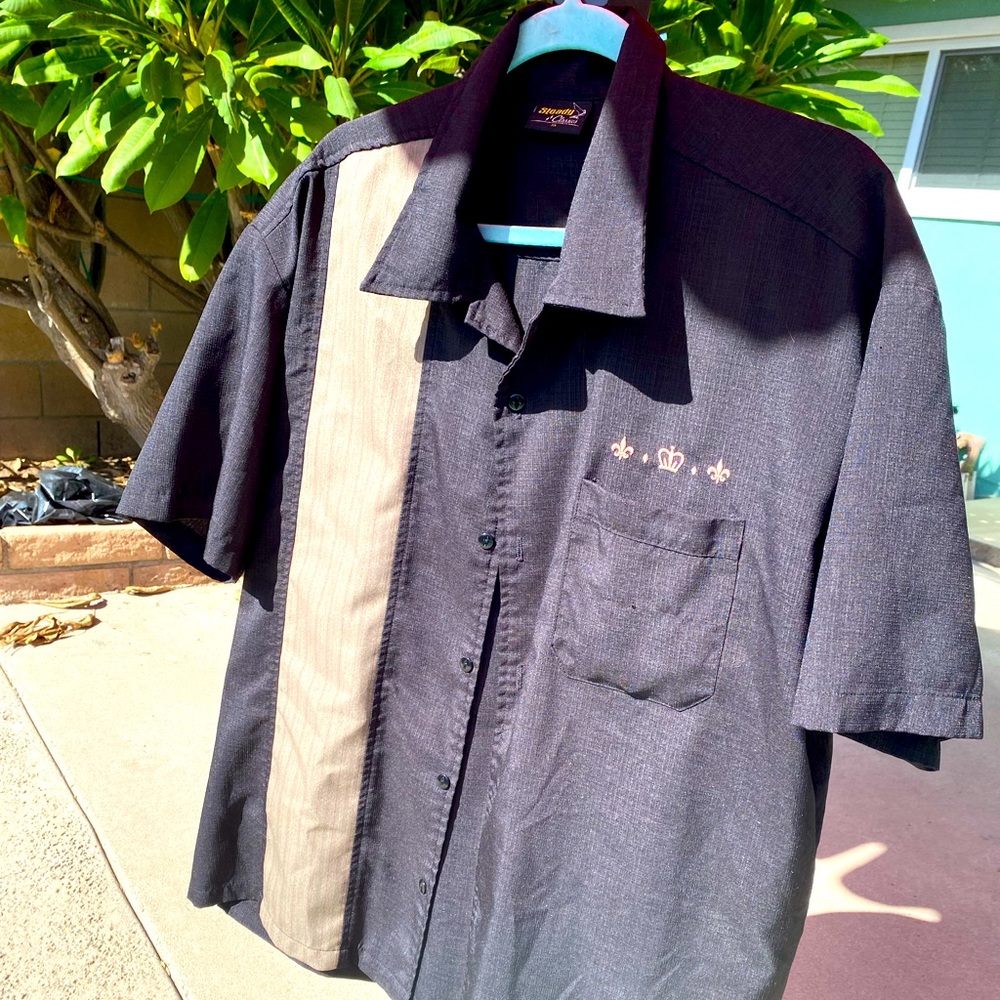 Steady Men Bowling Shirt with Single Panel